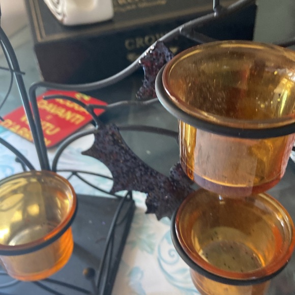 Final price accepted Halloween bat tea, light display - Picture 3 of 6